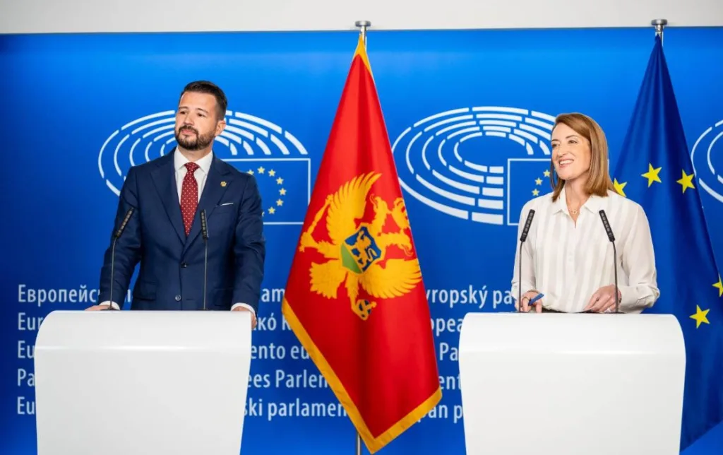 Milatovic i Metsola foto predsjednik cg