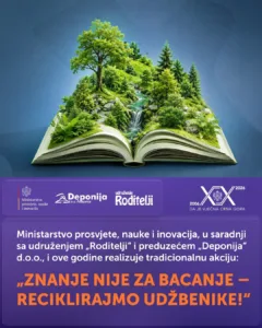 Prikupljanje starih udžbenika, svezaka i papira u školama 12, 13. i 15. juna