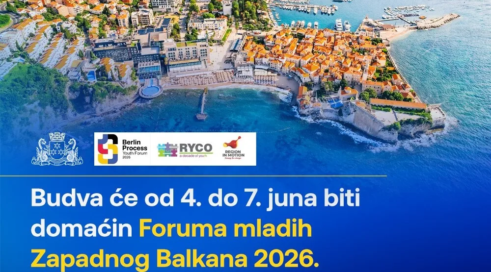 Budva od 4. do 7. juna domaćin Foruma mladih Zapadnog Balkana 2026.