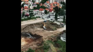 (VIDEO) Pogledajte kako teku radovi na novoj bolnici u Pljevljima