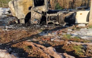 Zbog paljenja kamiona u Botunu uhapšen Podgoričanin, policija traga za ženskom osobom