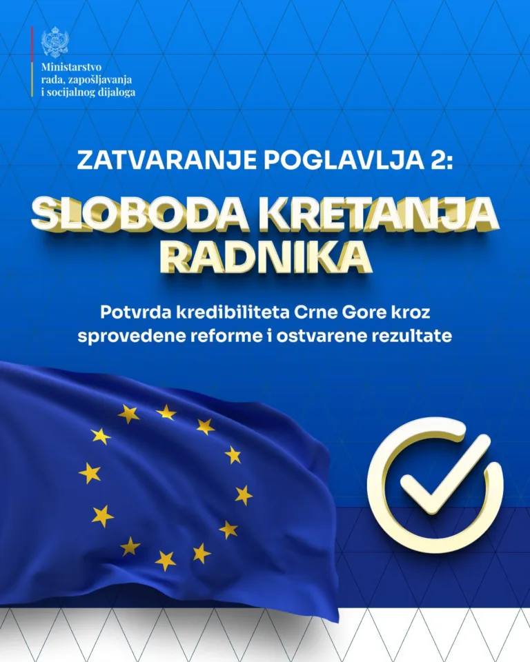 Ministarstvo rada: Zatvaranjem poglavlja 2 evropski standardi zaštite radnika preneseni u naš sistem