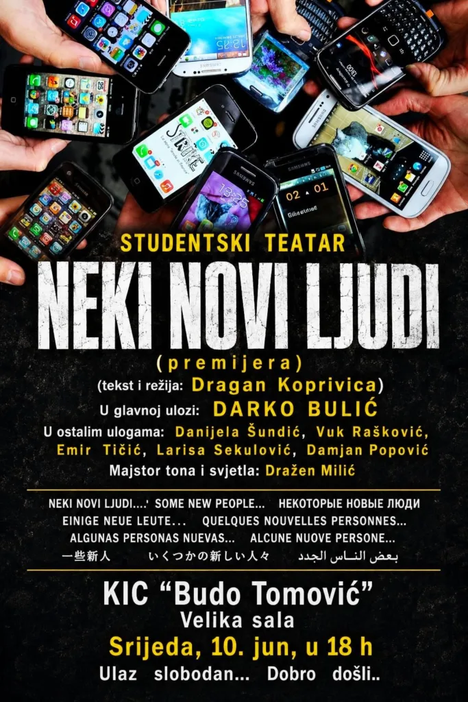 „Neki novi ljudi“ u srijedu na Velikoj sceni KIC-a