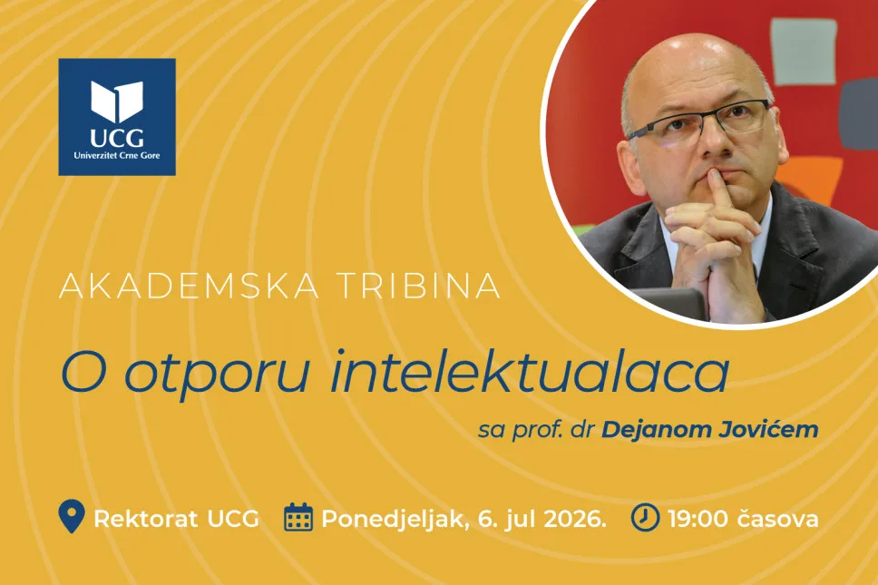 Univerzitetska tribina sa profesorom Dejanom Jovićem: O otporu intelektualaca